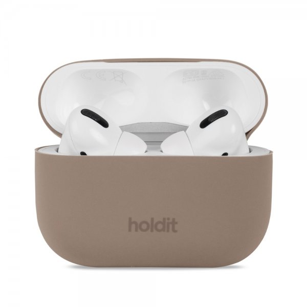holdit AirPods Pro/AirPods Pro 2 Cover Silikone Mocha Brown