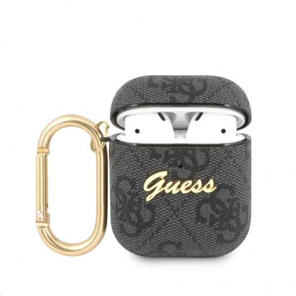 Guess AirPods (1/2) Cover 4G Script Grå