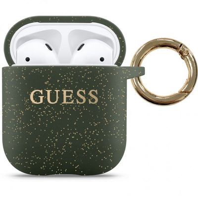 Guess AirPods (1/2) Cover Glitter Khaki
