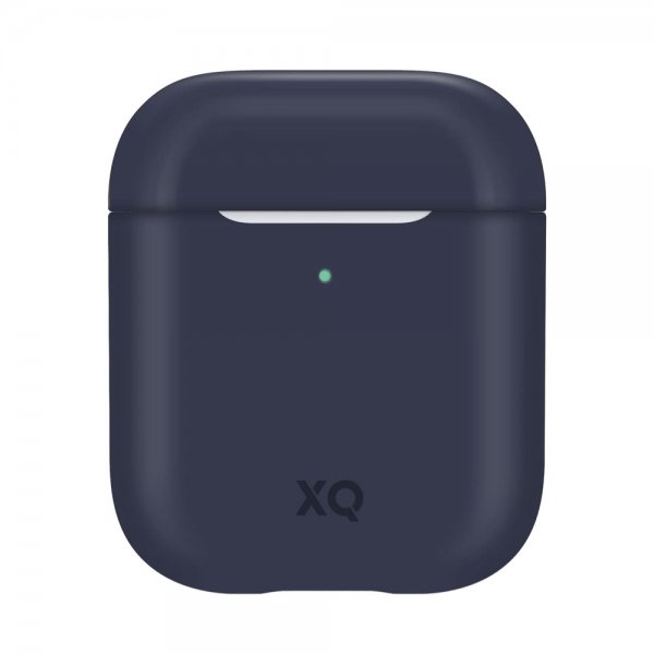 Xqisit AirPods (1/2) Cover Silikone Etui Blå