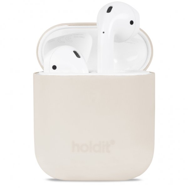 holdit AirPods (1/2) Skal Silikone Nygård Light Beige
