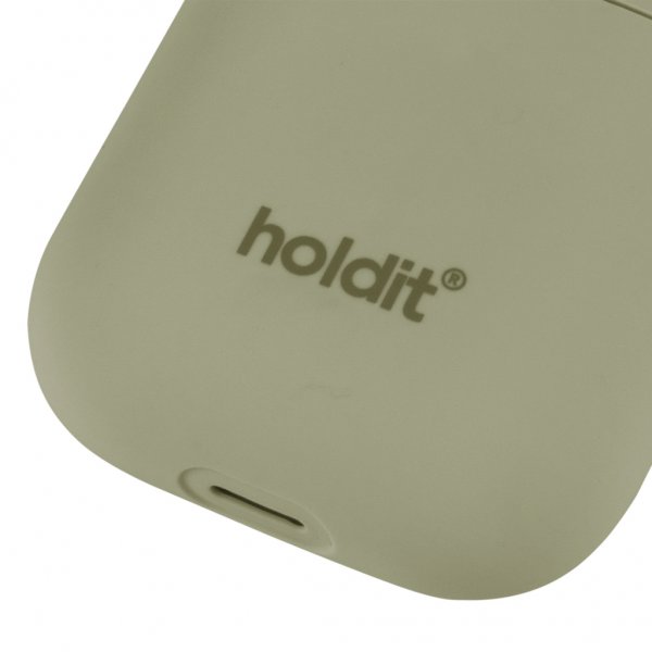 holdit AirPods (1/2) Skal Silikone Nygård Khaki Green