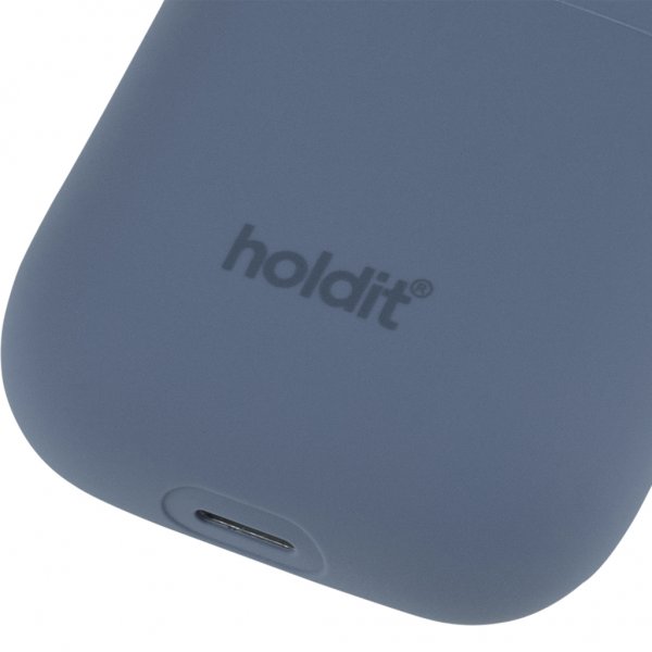 holdit AirPods (1/2) Cover Silikone Pacific Blue