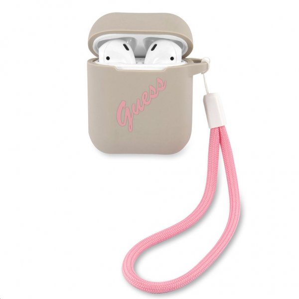 Guess AirPods (1/2) Cover Vintage Silikone Grå