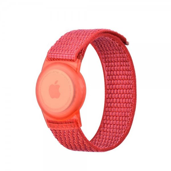 Mobile Origin AirTag Armbånd Nylon Rød