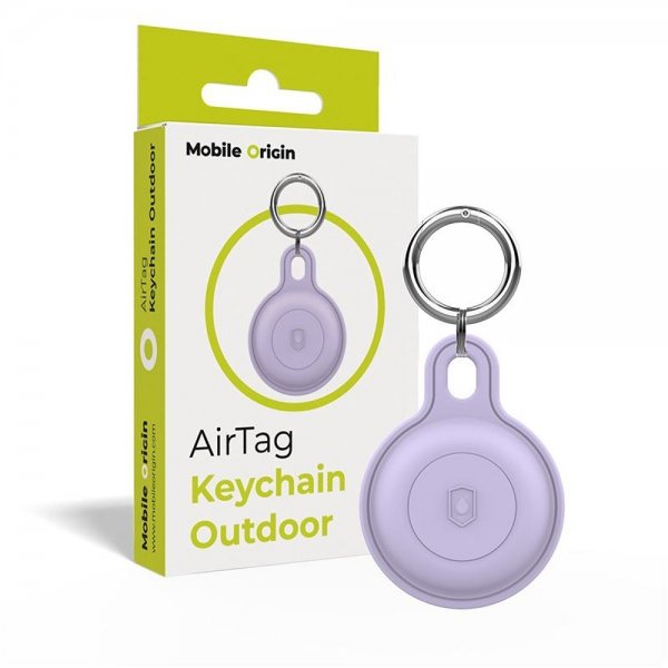 Mobile Origin AirTag Holder Nøglering Outdoor Lilla