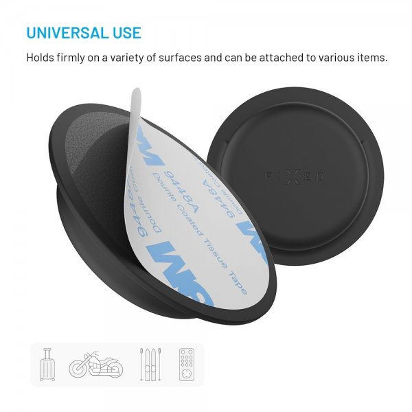 Fixed AirTag Holder Silky Sticker 2-pak Sort