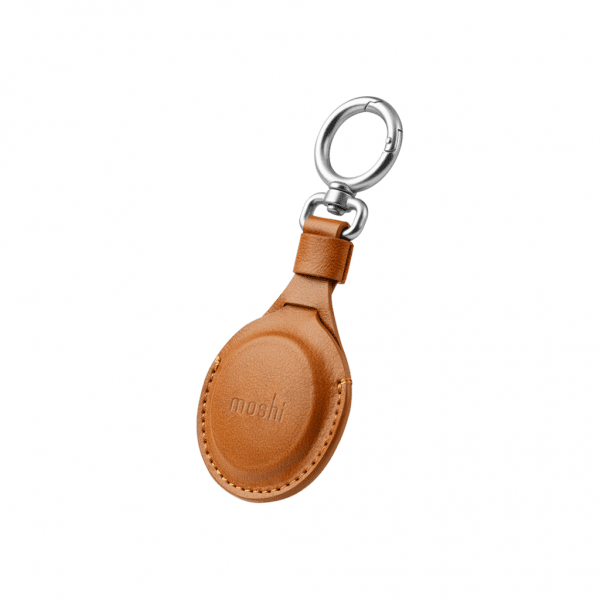 Moshi AirTag-holder PU-læder Brun
