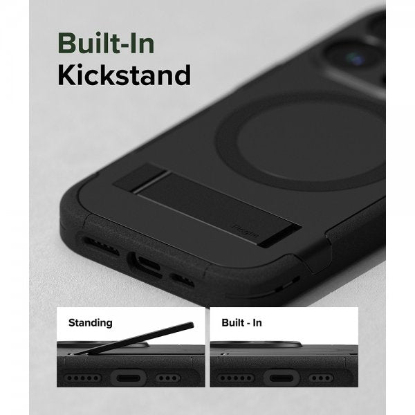 Ringke iPhone 15 Pro Cover Alle MagSafe Sort
