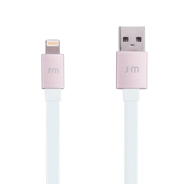 Just Mobile Kabel AluCable Flat USB-A/Lightning 1.2m Rosaguld