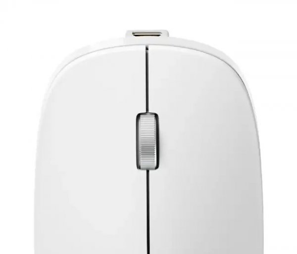 ALOGIC Trådløs Mus Echelon Bluetooth USB-C genopladelig 4 knapper Hvid
