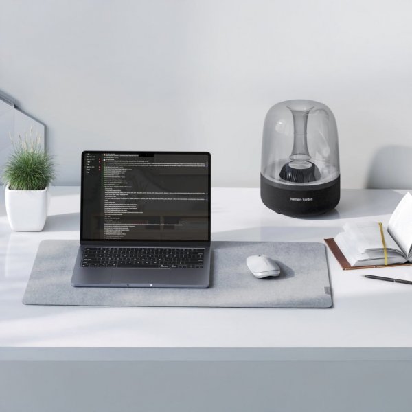 ALOGIC Trådløs Mus Echelon Bluetooth USB-C genopladelig 4 knapper Hvid
