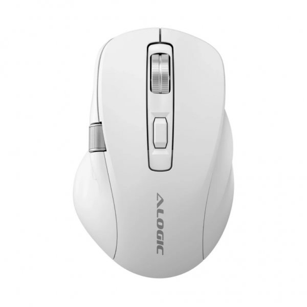 ALOGIC Trådløs Mus Apex Bluetooth USB-C Genopladelig 7 knapper Hvid