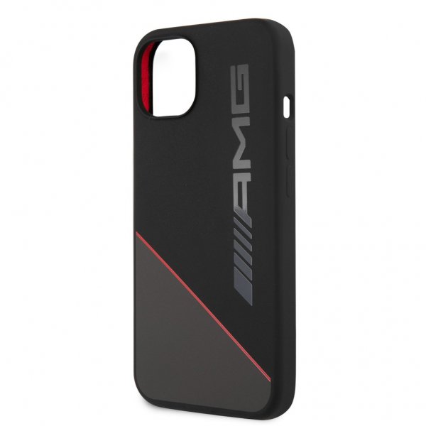 AMG iPhone 13 Cover Liquid Silicone Two Tone Sort