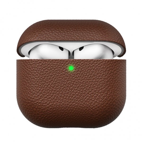 KeyBudz AirPods 4 Cover Artisan Series Natural Brown