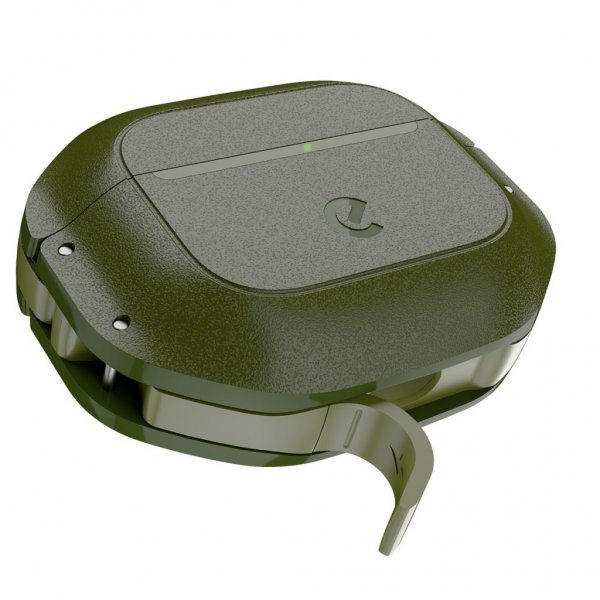 KeyBudz AirPods 4 Cover ElementProof Series Forest Green