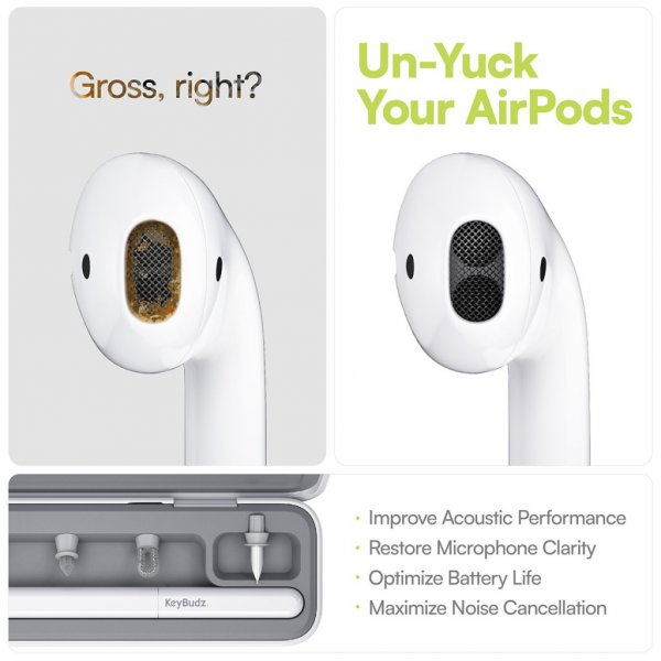 KeyBudz AirCare 2.0 Premium Rensesæt Lightning/USB-C