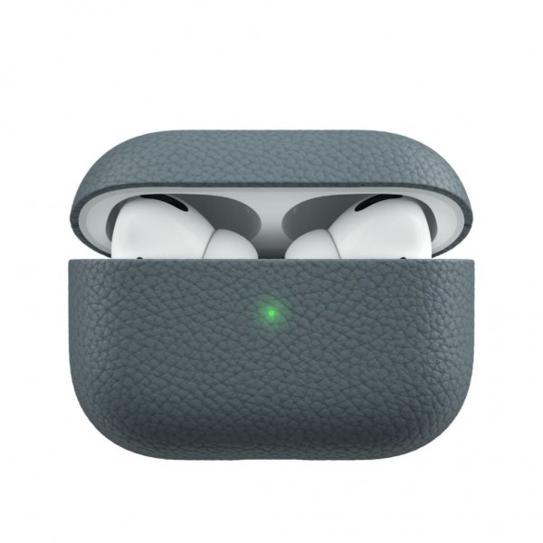 KeyBudz AirPods Pro Cover PodSkinz Ægte Læder Skifer