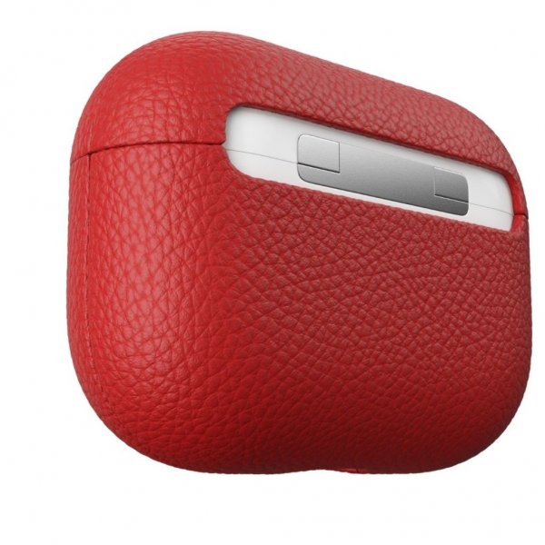 KeyBudz AirPods Pro Cover PodSkinz Ægte Læder Rød