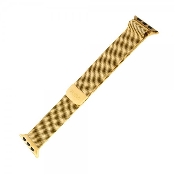 Fastgjort Apple Watch 38/40/41/42 mm Armbånd Mesh Rem Guld
