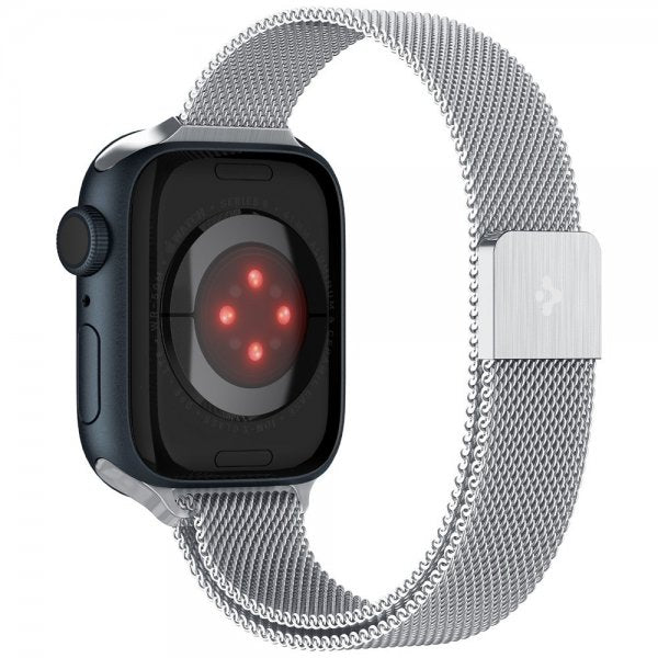 Spigen Apple Watch 38/40/41/42mm Armbånd Metal Fit Sølv