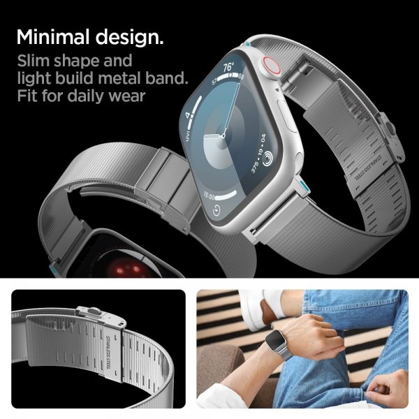 Spigen Apple Watch 38/40/41/42mm Rem Sleek Link Sølv