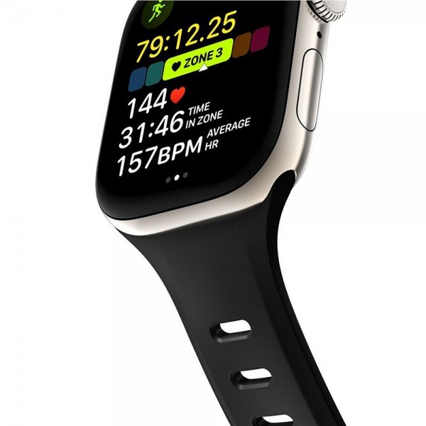 Nomad Apple Watch 38/40/41/42mm Armbånd Tempo Band Sort