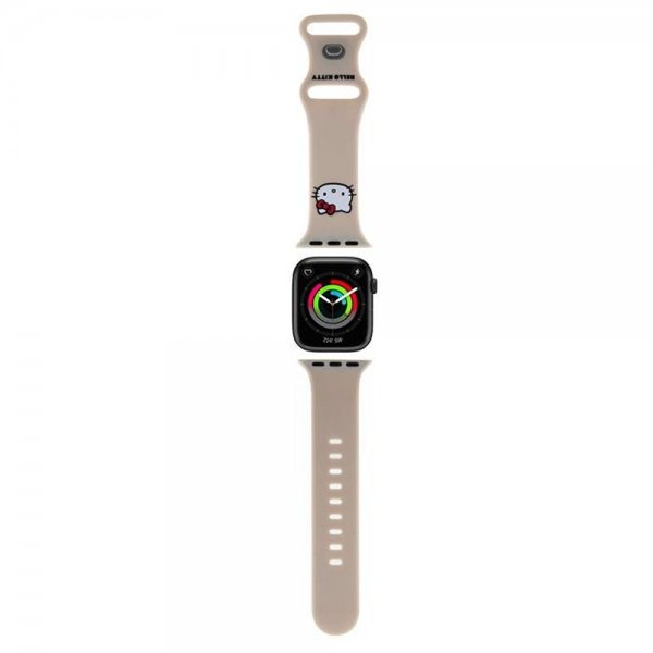 Hello Kitty Apple Watch 38/40/41/42mm Rem Liquid Silikone Beige