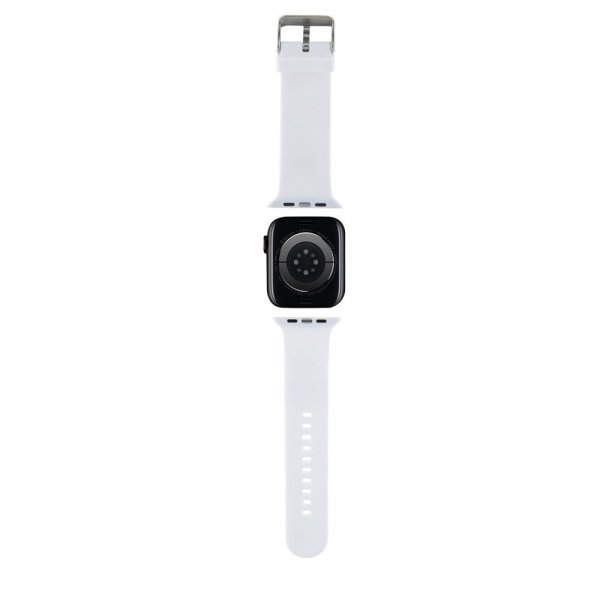 Karl Lagerfeld Apple Watch 38/40/41/42mm Rem Gummi NFT Karl & Choupette Hvid