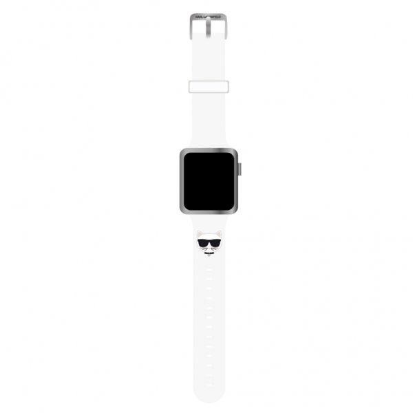 Karl Lagerfeld Apple Watch 38/40/41mm Rem Choupette Hvid