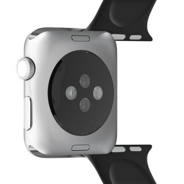 Puro Apple Watch 38/40/41/42mm Armbånd ICON Silicone Band Sort