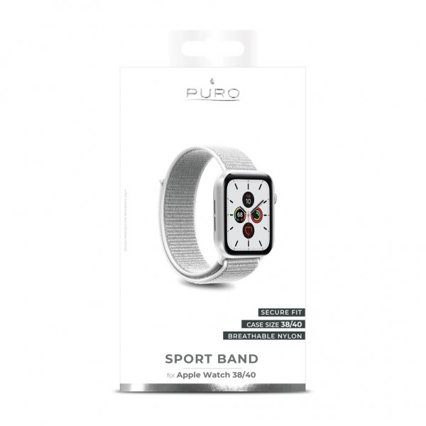 Puro Apple Watch 38/40/41/42mm Sportsrem Ice White