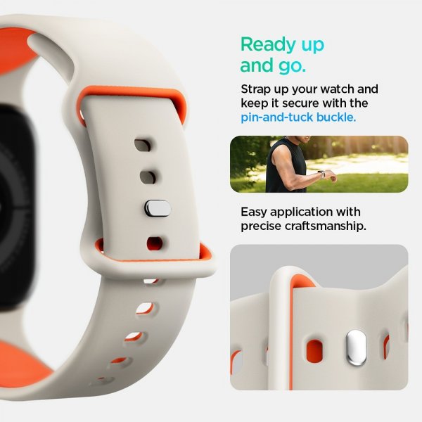 Spigen Apple Watch 40/41/42mm Rem Nano Pop Orange Beige