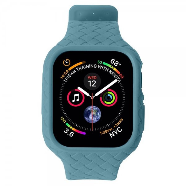 Apple Watch 41mm Rem Vævet Struktur Grønblå