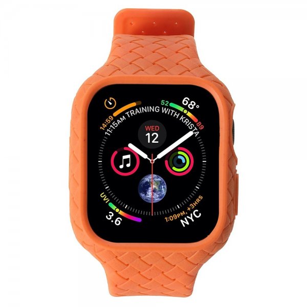 Apple Watch 41mm Rem Vævet Struktur Orange
