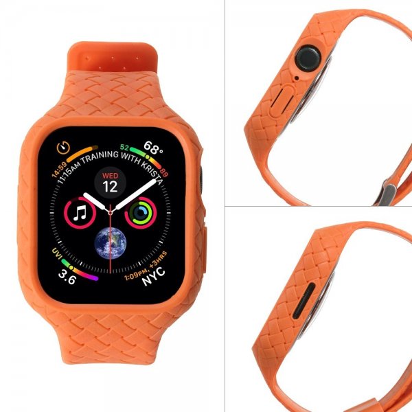 Apple Watch 41mm Rem Vævet Struktur Orange