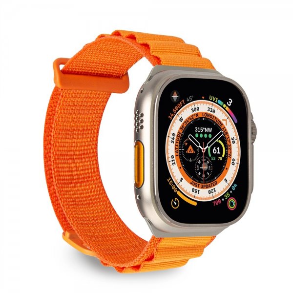 Puro Apple Watch 44/45/46mm/Apple Watch Ultra Armbånd Extreme Band Pulse Orange