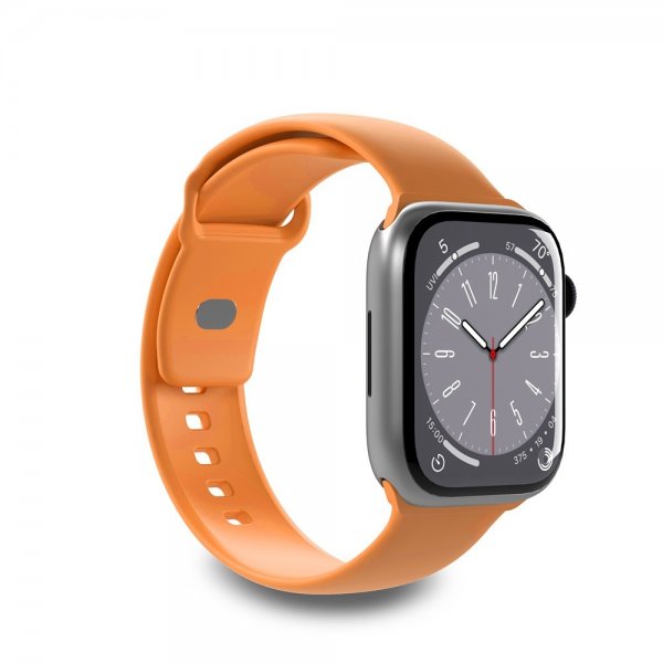 Puro Apple Watch 44/45/46mm/Apple Watch Ultra Rem ICON Silikonerem Abrikos