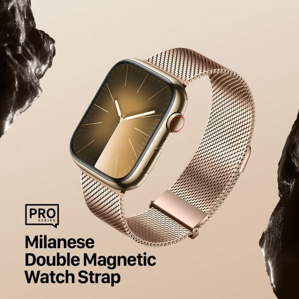 Dux Ducis Apple Watch 44/45/46mm/Apple Watch Ultra Rem Milanese Pro Series Guld