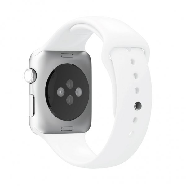 Puro Apple Watch 44/45/46mm/Apple Watch Ultra Armbånd ICON Silikonebånd Hvid