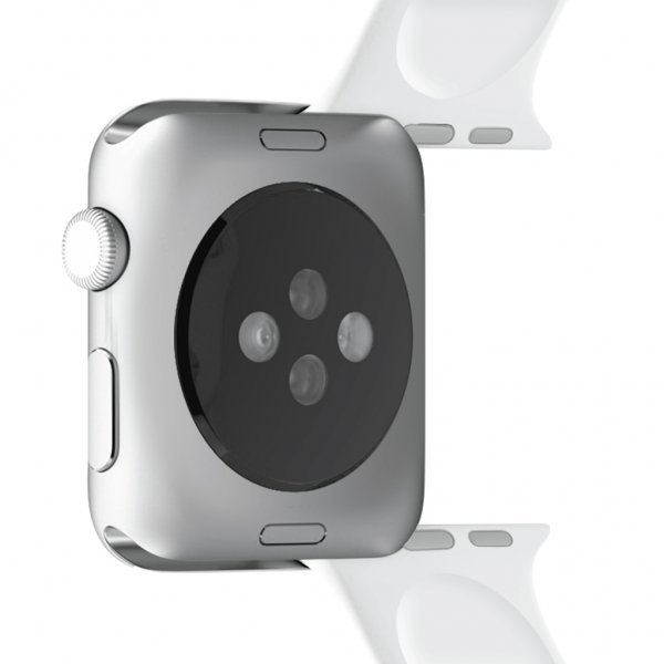 Puro Apple Watch 44/45/46mm/Apple Watch Ultra Armbånd ICON Silikonebånd Hvid