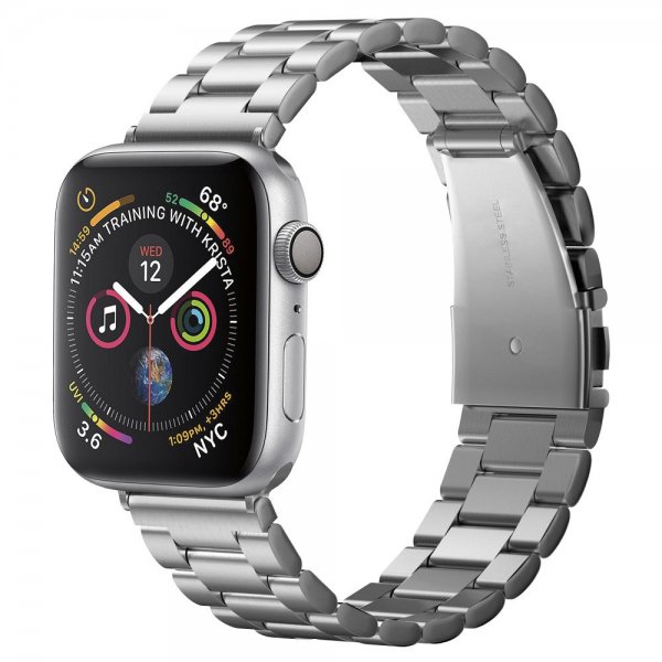 Spigen Apple Watch 42/44/45mm/Apple Watch Ultra Rem Modern Fit Sølv