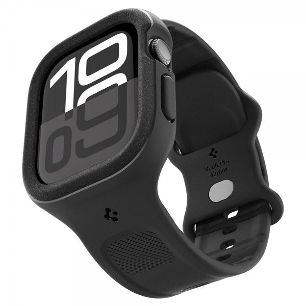 Spigen Apple Watch 42mm (Serie 10/11) Rem og Cover Vault Pro Mat Sort