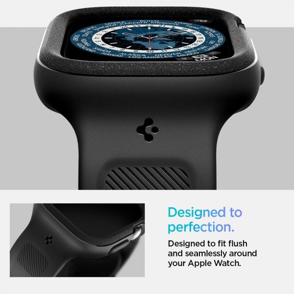 Spigen Apple Watch 42mm (Serie 10/11) Rem og Cover Vault Pro Mat Sort