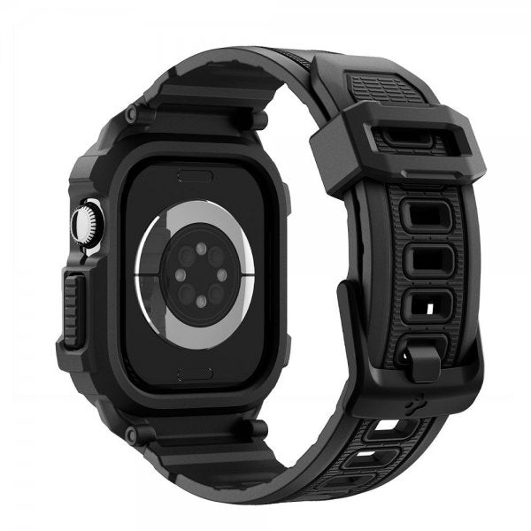 Spigen Apple Watch 42mm (Serie 10/11) Rem Rugged Armor Pro 2 Mat Sort