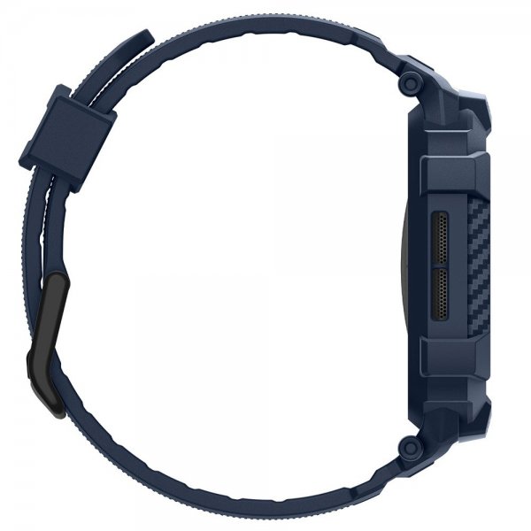 Spigen Apple Watch 42 mm (serie 10/11) urrem Rugged Armor Pro 2 Marineblå