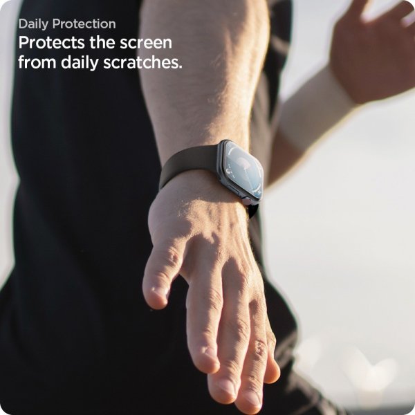 Spigen Apple Watch 42mm (Serie 10/11) Skærmbeskyttelse EliteShield EZ Fit 2-pak