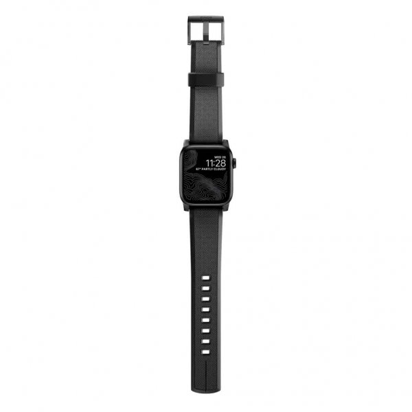 Nomad Apple Watch 44/45/46mm/Apple Watch Ultra-rem Rugged Band Black Hardware Sort