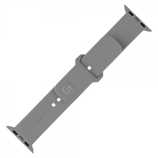 Fixed Apple Watch 44/45/46mm Armbånd Silikone Sporty Rem Grå