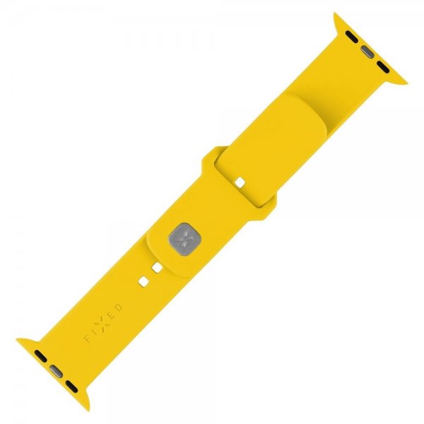Fast Apple Watch 44/45/46mm Rem Silikone Sport Rem Gul